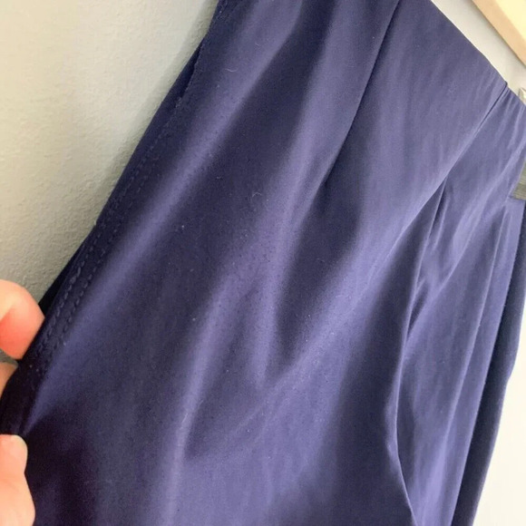 ADAY Women's Turn It Up Pants Navy Blue Dress Trouser High Rise Straight Leg XS - Picture 9 of 13